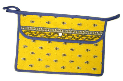 Provence pattern Cosmetics Bag (Marat d'Avignon / tradition. yel